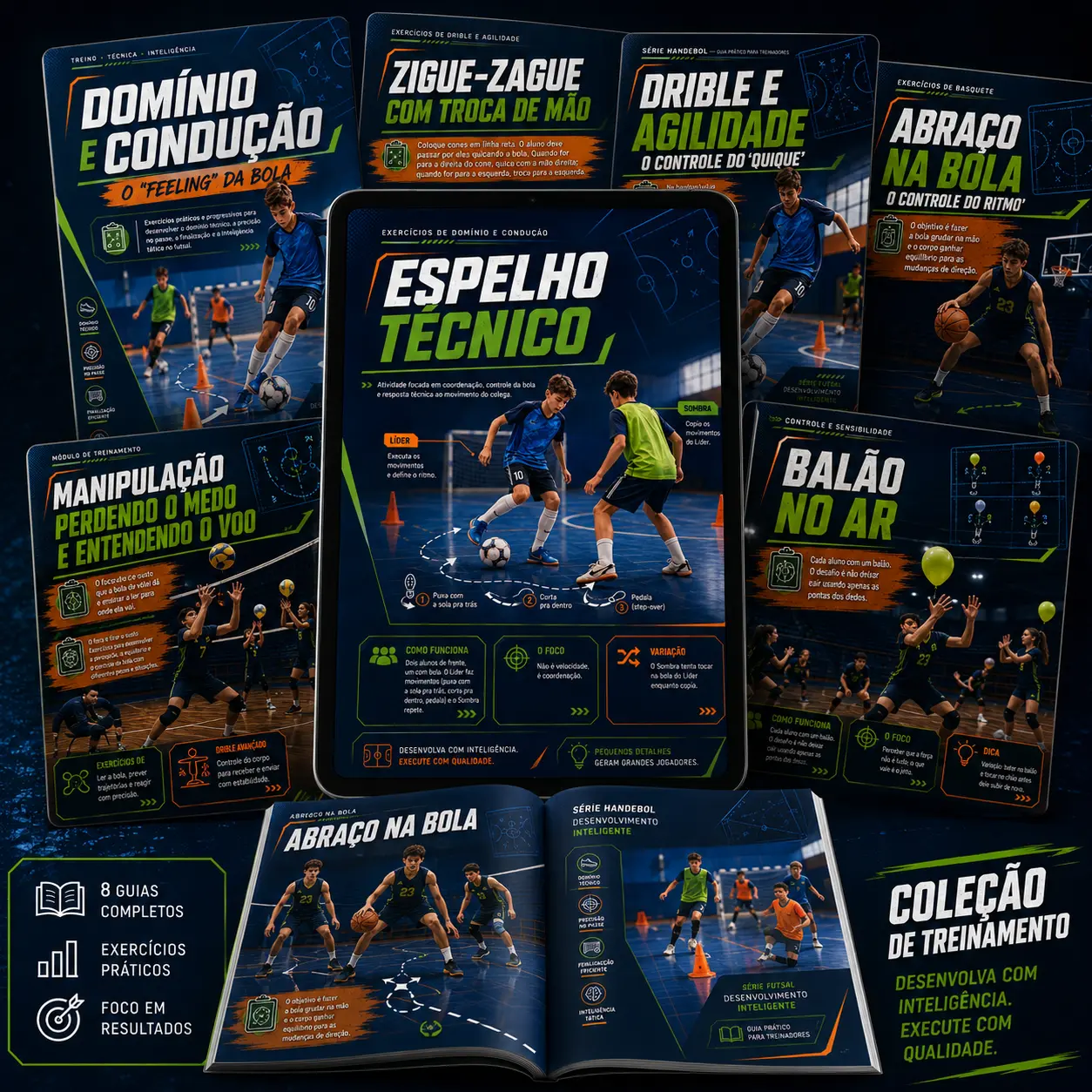 Mockup digital do material Mestre da Quadra